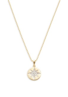Saks Fifth Avenue 14K Yellow Gold & 0.1 TCW Diamond Star Pendant Necklace