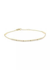 Saks Fifth Avenue 14K Yellow Gold & 0.23 TCW Diamond Bar Chain Bracelet