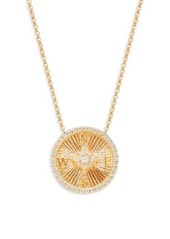 Saks Fifth Avenue 14K Yellow Gold & 0.233 TCW Diamond Pendant Necklace