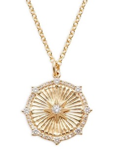 Saks Fifth Avenue 14K Yellow Gold & 0.3 TCW Diamond Star Pendant Necklace