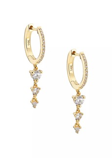 Saks Fifth Avenue 14K Yellow Gold & 0.30 TCW Diamond Drop Earrings