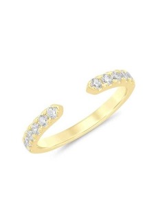 Saks Fifth Avenue 14K Yellow Gold & 0.4 TCW Diamond Cuff Ring