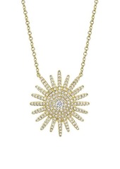 Saks Fifth Avenue 14K Yellow Gold & 0.43 TCW Diamond Starburst Necklace