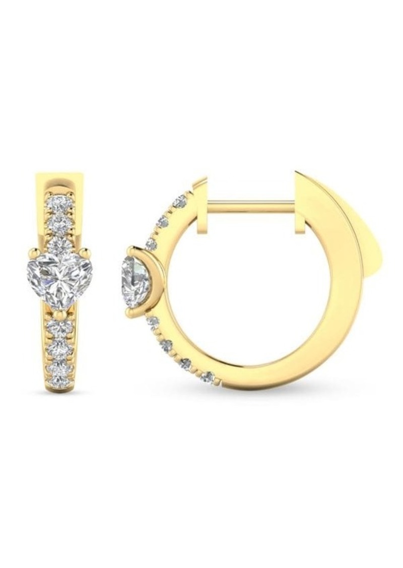 Saks Fifth Avenue 14K Yellow Gold & 0.75 TCW Lab Grown Diamond Hoop Earrings