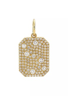 Saks Fifth Avenue 14K Yellow Gold & 0.92 TCW Diamond Dog Tag Pendant