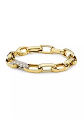 Saks Fifth Avenue 14K Yellow Gold & 1 TCW Diamond Chunky Paper Clip Chain Bracelet