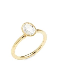 Saks Fifth Avenue 14K Yellow Gold & 1 TCW Lab Grown Diamond Engagement Ring