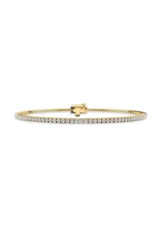 Saks Fifth Avenue 14K Yellow Gold & 1 TCW Lab Grown Diamond Tennis Bracelet