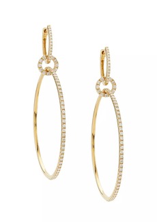 Saks Fifth Avenue 14K Yellow Gold & 1.28 TCW Diamond Drop Earrings