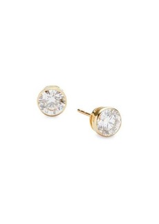 Saks Fifth Avenue 14K Yellow Gold & 1.5 TCW Lab Grown Diamond Stud Earrings