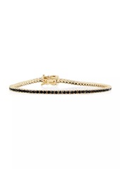 Saks Fifth Avenue 14K Yellow Gold & 1.93 TCW Black Diamond Tennis Bracelet
