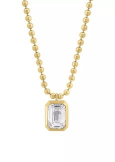 Saks Fifth Avenue 14K Yellow Gold & 1.96 TCW Emerald-Cut Lab-Grown Diamond Necklace