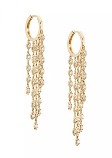 Saks Fifth Avenue 14K Yellow Gold & 2.59 TCW Diamond Hoop Earrings