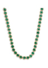 Saks Fifth Avenue 14K Yellow Gold & Brazilian Emerald Necklace