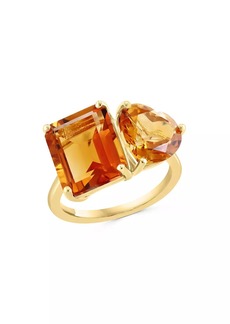 Saks Fifth Avenue 14K Yellow Gold & Citrine Ring