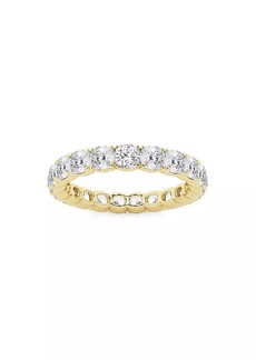 Saks Fifth Avenue 14K Yellow Gold & Cushion-Cut Lab-Grown Diamond Eternity Band/3.00-5.00 TCW