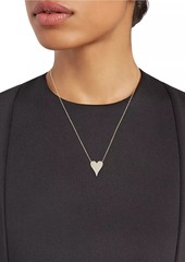 Saks Fifth Avenue 14K Yellow Gold & Diamond Heart Pendant Necklace