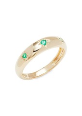 Saks Fifth Avenue 14K Yellow Gold & Emerald Star Band Ring