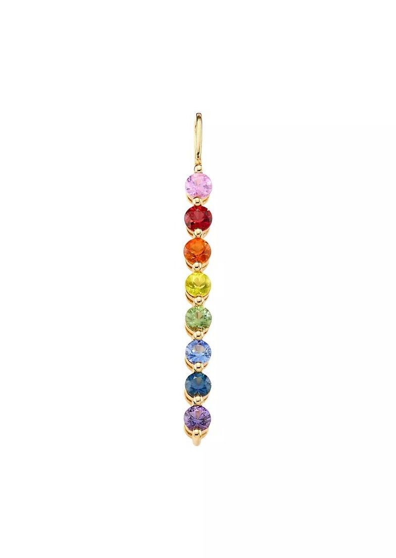 Saks Fifth Avenue 14K Yellow Gold & Rainbow Sapphire Pendant