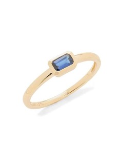 Saks Fifth Avenue 14K Yellow Gold & Sapphire Band Ring