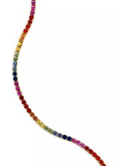 Saks Fifth Avenue 14K Yellow Gold & Rainbow Sapphire Tennis Bracelet