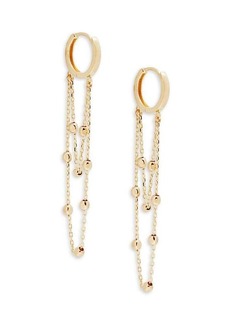 Saks Fifth Avenue 14K Yellow Gold Chain Drop Earrings