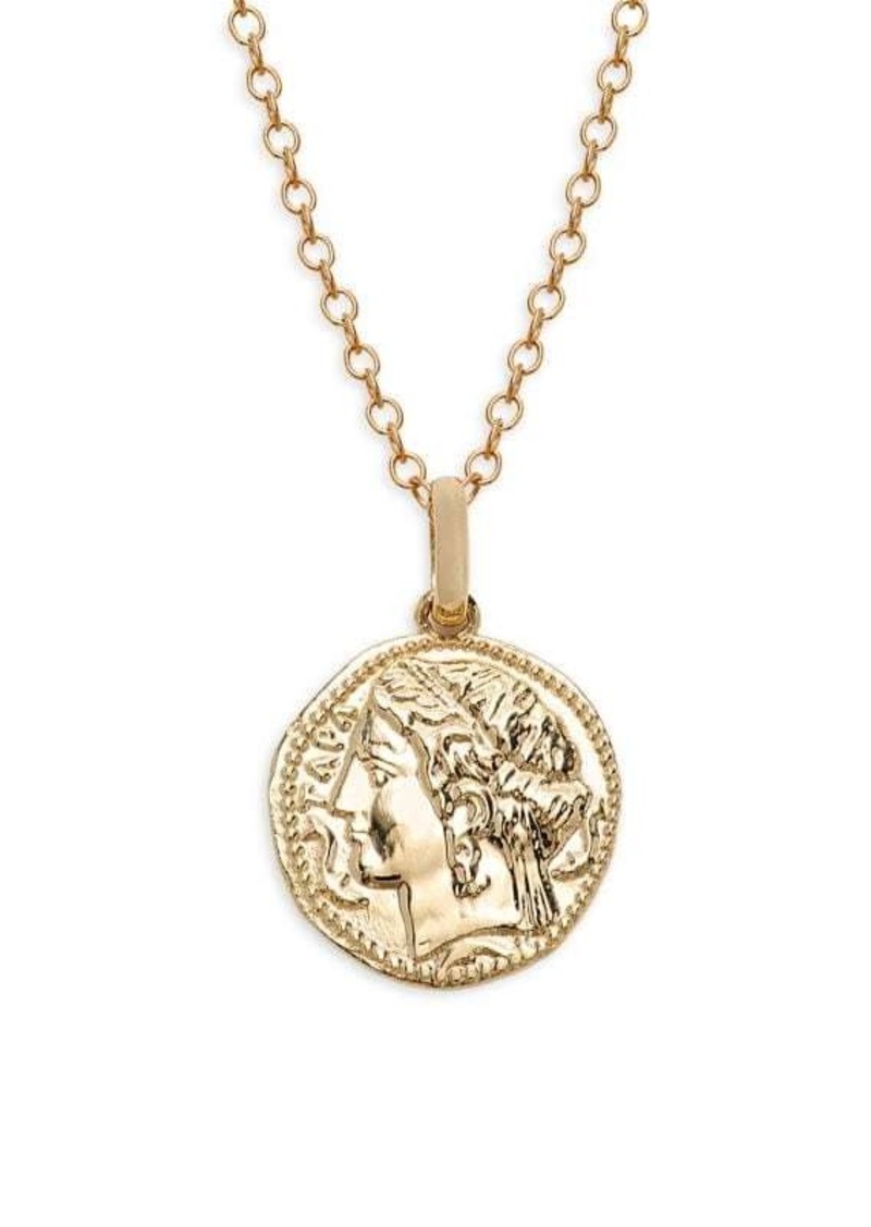 Saks Fifth Avenue 14K Yellow Gold Coin Pendant Necklace