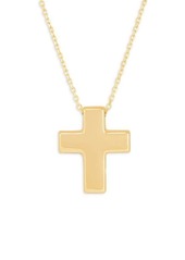 Saks Fifth Avenue 14K Yellow Gold Cross Cable Chain Necklace