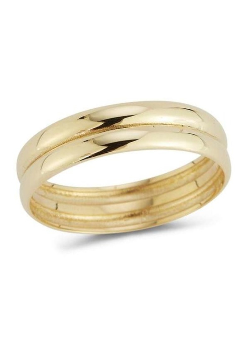 Saks Fifth Avenue 14K Yellow Gold Double Band Ring