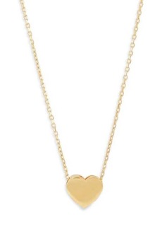 Saks Fifth Avenue 14K Yellow Gold Heart Pendant Necklace