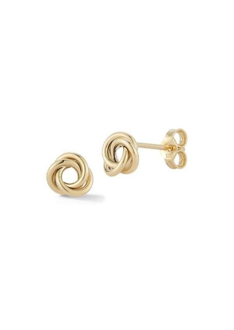 Saks Fifth Avenue 14K Yellow Gold Love Knot Stud Earrings