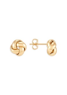 Saks Fifth Avenue 14K Yellow Gold Love Knot Stud Earrings