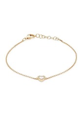 Saks Fifth Avenue 14K Yellow Gold, Mother Of Pearl & Diamond Bracelet