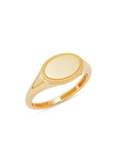 Saks Fifth Avenue 14K Yellow Gold Oval Signet Ring