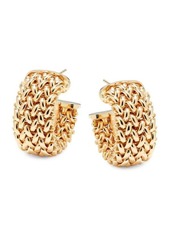 Saks Fifth Avenue 14K Yellow Gold Rice Huggie Earrings