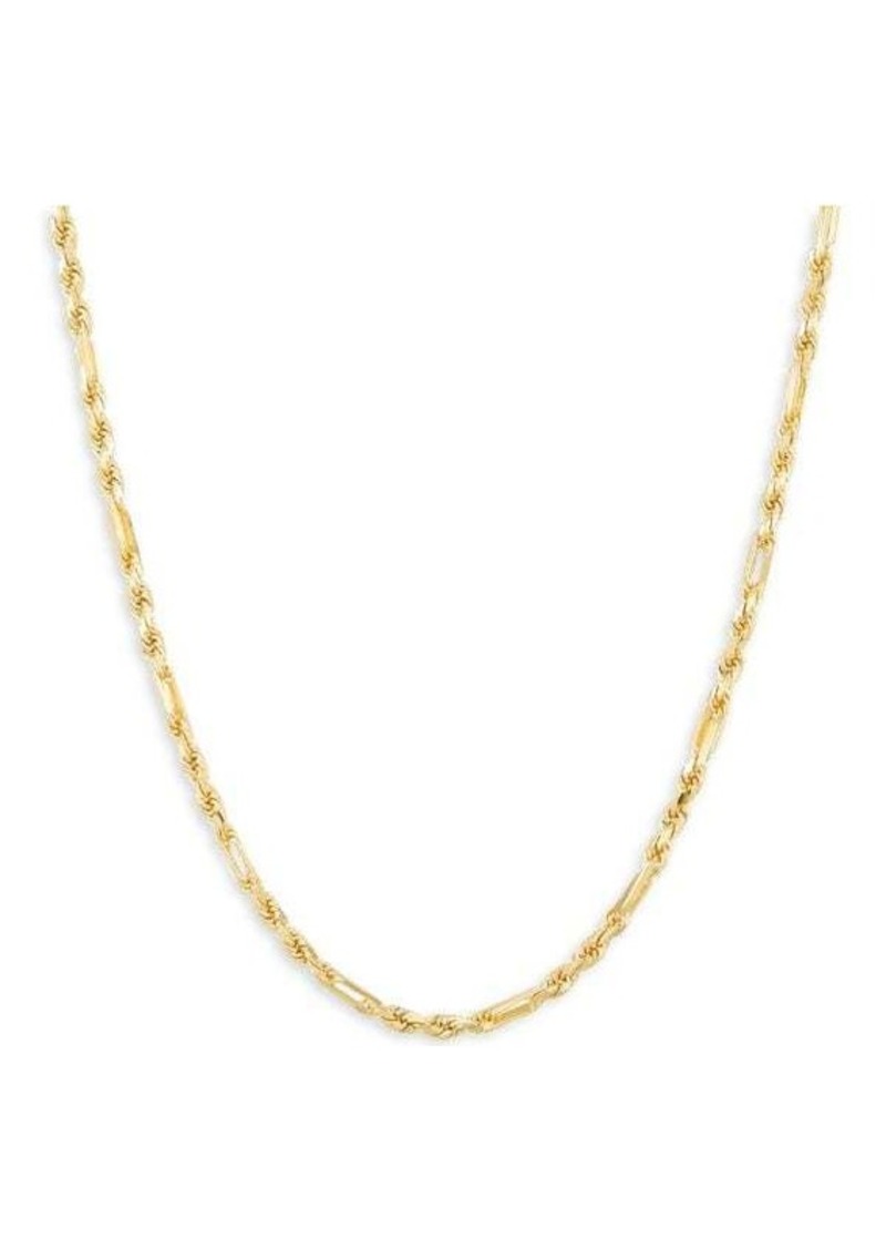 Saks Fifth Avenue 14K Yellow Gold Rope Chain Necklace