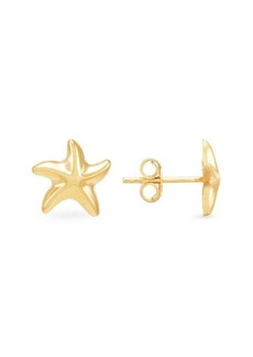Saks Fifth Avenue 14K Yellow Gold Seastar Stud Earrings