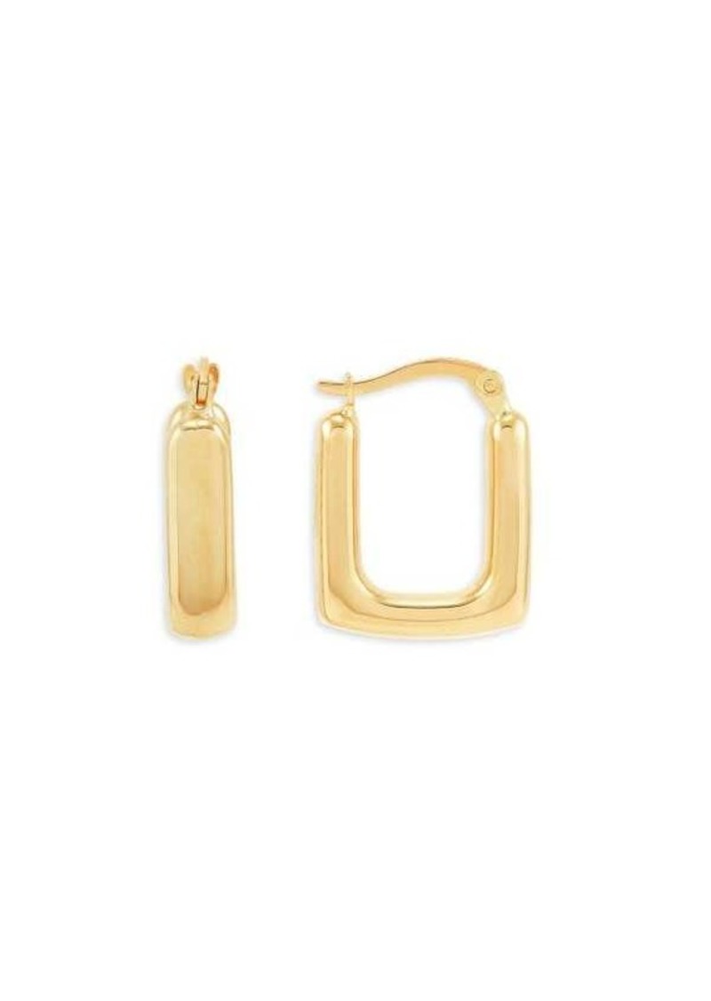 Saks Fifth Avenue 14K Yellow Gold Square Hoop Earrings