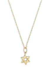 Saks Fifth Avenue 14K Yellow Gold Star Of David Pendant Necklace