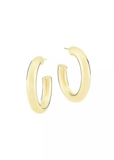 Saks Fifth Avenue 14K Yellow Gold Tubular Hoop Earrings/5MM x 30MM