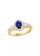 Saks Fifth Avenue 18K Gold, Sapphire & 0.51 TCW Diamond Ring