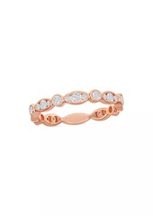 Saks Fifth Avenue 18K Rose Gold & 0.58 TCW Diamond Band Ring