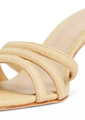 Saks Fifth Avenue 70MM Woven Straw Mules