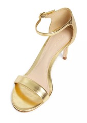 Saks Fifth Avenue 75MM Metallic Leather Ankle-Wrap Sandals