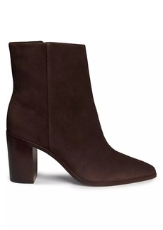 Saks Fifth Avenue 80MM Suede Block-Heel Booties