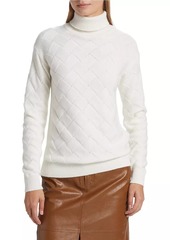 Saks Fifth Avenue Basketweave Knit Turtleneck Sweater