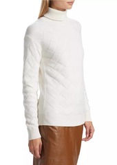 Saks Fifth Avenue Basketweave Knit Turtleneck Sweater