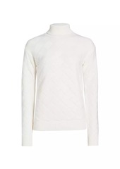 Saks Fifth Avenue Basketweave Knit Turtleneck Sweater