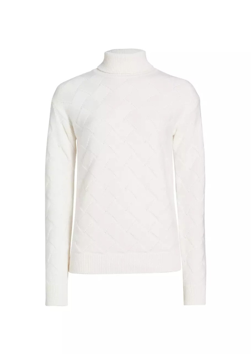 Saks Fifth Avenue Basketweave Knit Turtleneck Sweater