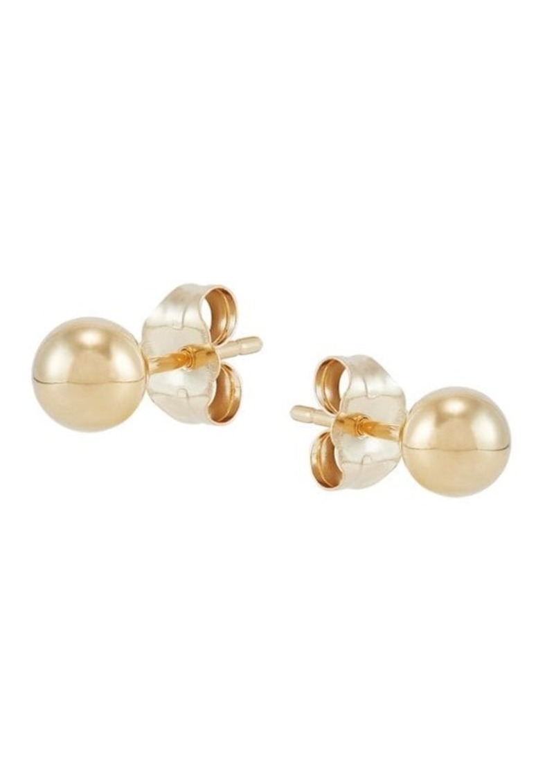 Saks Fifth Avenue Build Your Own Collection 14K Gold Ball Stud Earrings